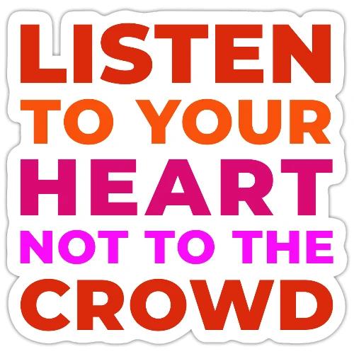Heart Over Hype - Sticker