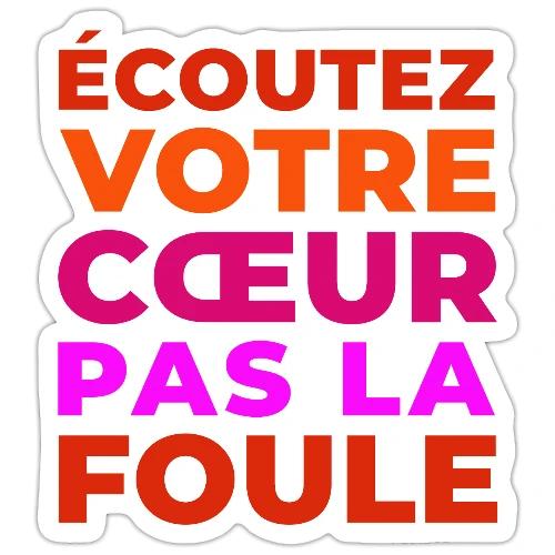 Heart first - Sticker