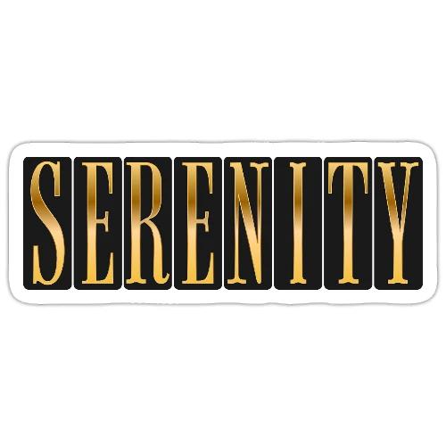 Serenity in Gold - Sticker