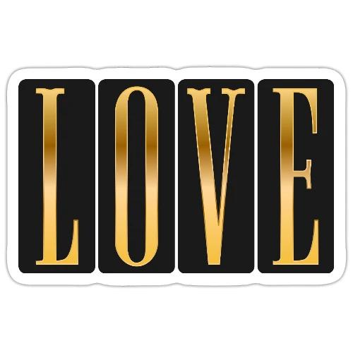 Golden Love - Sticker