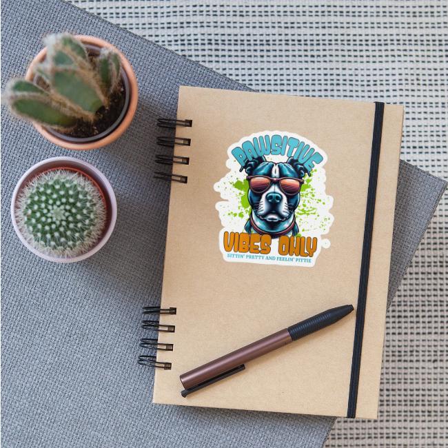 Pawsitive Vibes Only - Uplifting Pit Bull Design