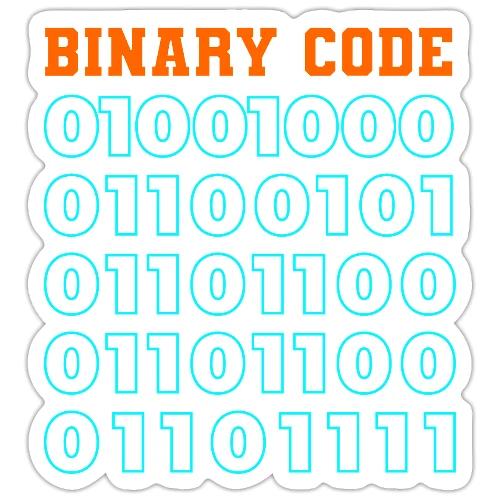 Say Hello in Binary code - Sticker