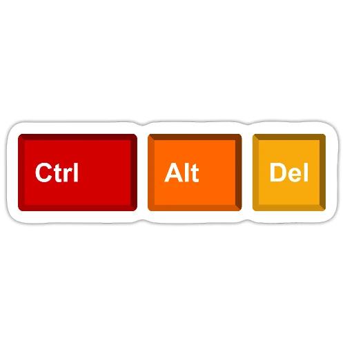 CTRL + ALT + DEL - Sticker