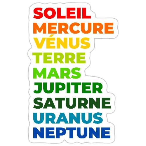 Solar System in Color - Sticker