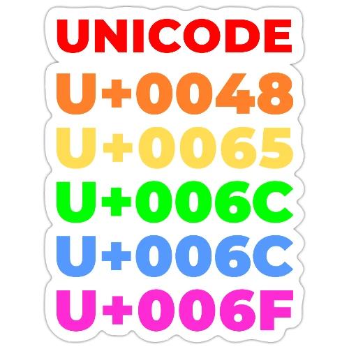 Hello, in unicode - Sticker