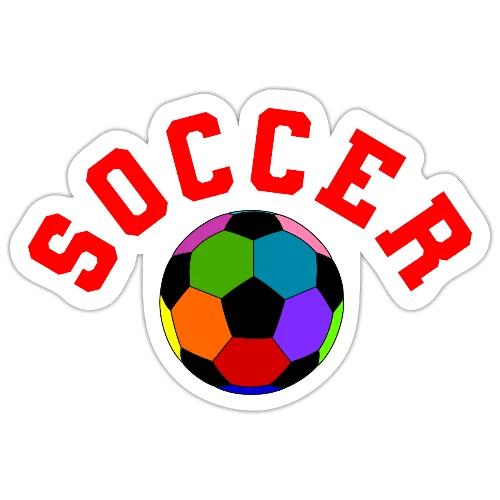 Soccer: Colorful Kick - Sticker