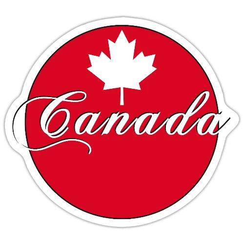 Canada in red and white - Sticker