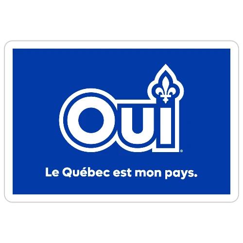 OUI Le Québec est mon pays - Sticker