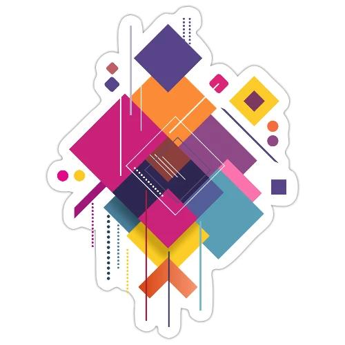Vibrant Geometry - Sticker