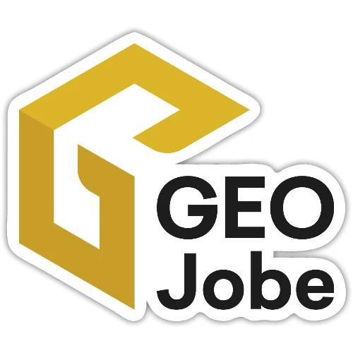 GEO Jobe Logo 2024 Final Stacked padded darkg - Sticker