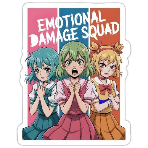 Emotional Damage Squad – Funny Anime Schoolgirl - Sticker