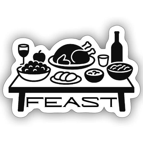 Feast - Sticker