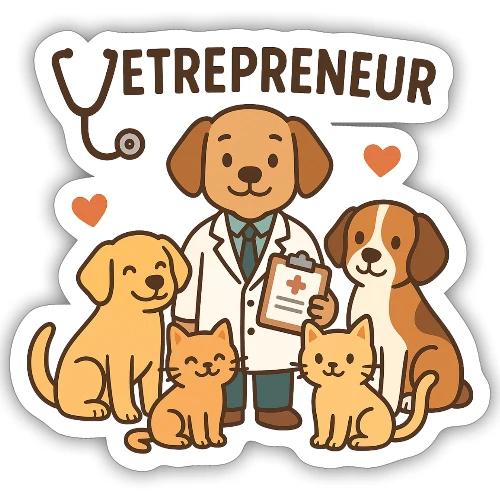 Calling the Doggie Doctor! - Sticker