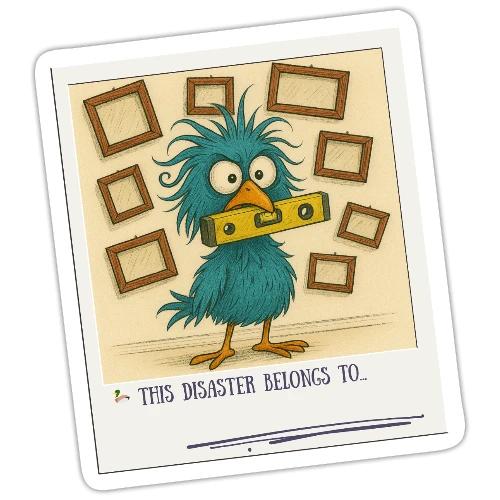This Disaster Belongs To... Picture Frames Sticker - Sticker