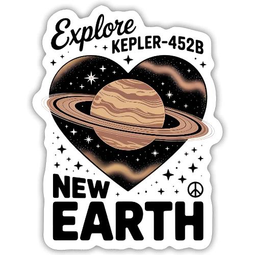 Explore Kepler-452b – New Earth Adventure - Sticker