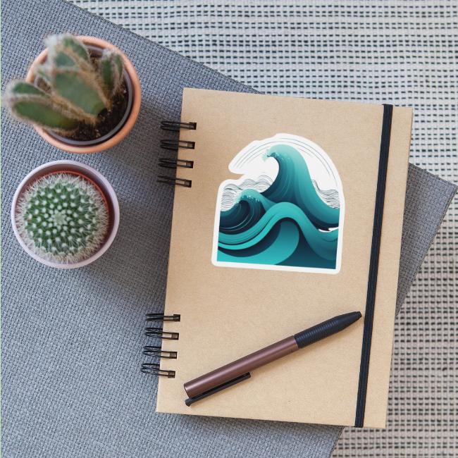 Dynamic Ocean Wave Illustration