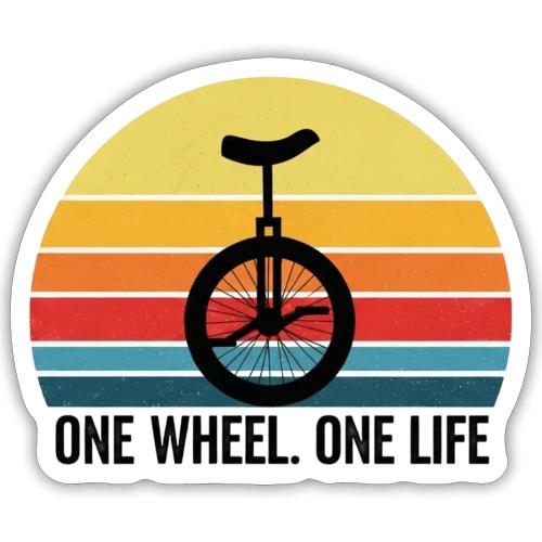 One Wheel. One Life - Sticker