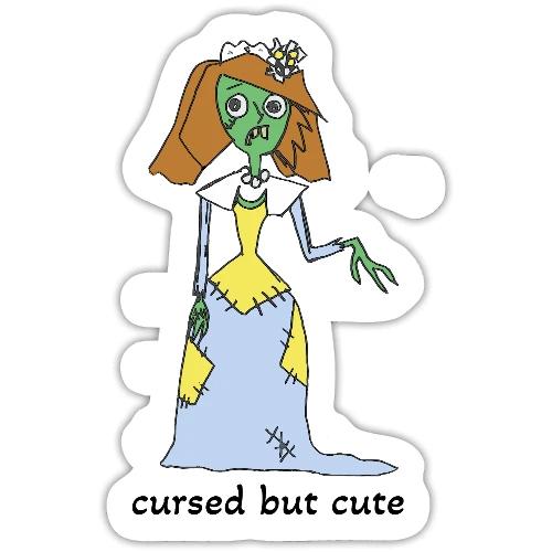 Cursed but Cute - Sticker