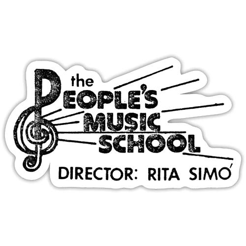 Retro Logo - Black - Sticker