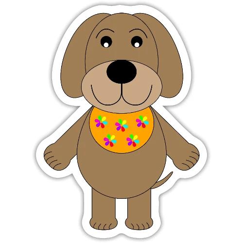 Friendly Baby Pup - Infant Wear and Coffee mugs - Sticker