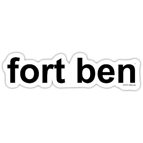fort ben black - Sticker