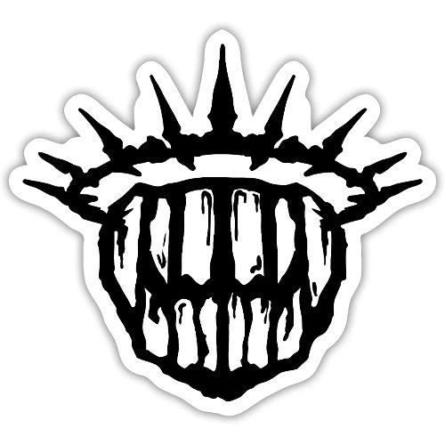Teeth Of The Divine Sigil BLACK - Sticker