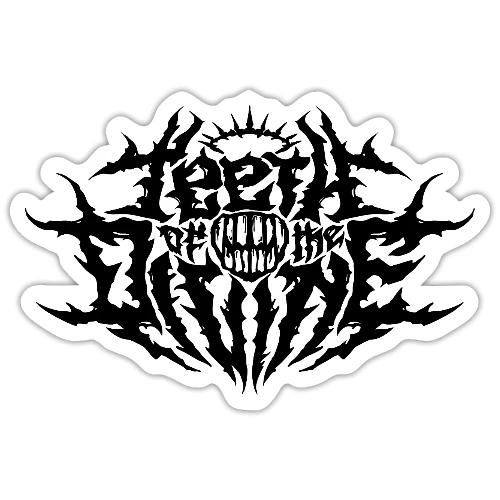 Teeth Of The Divine Logo BLACK - Sticker