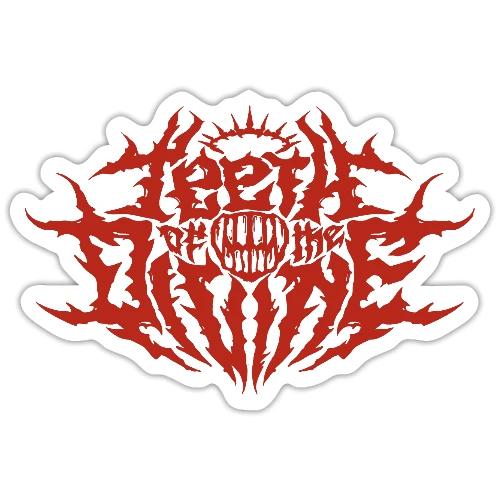 Teeth Of The Divine Logo RED - Sticker