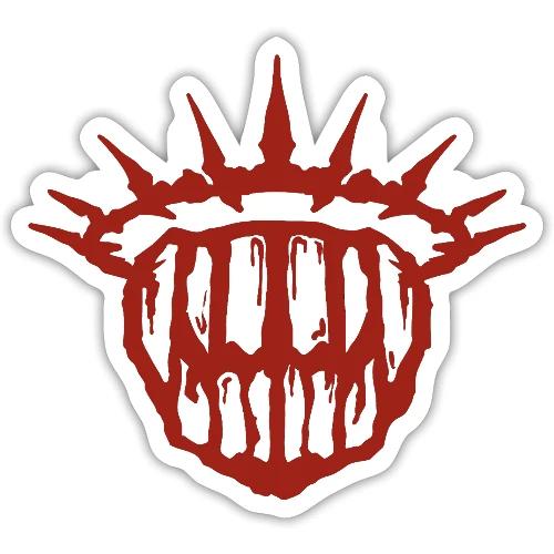 Teeth Of The Divine Sigil RED - Sticker