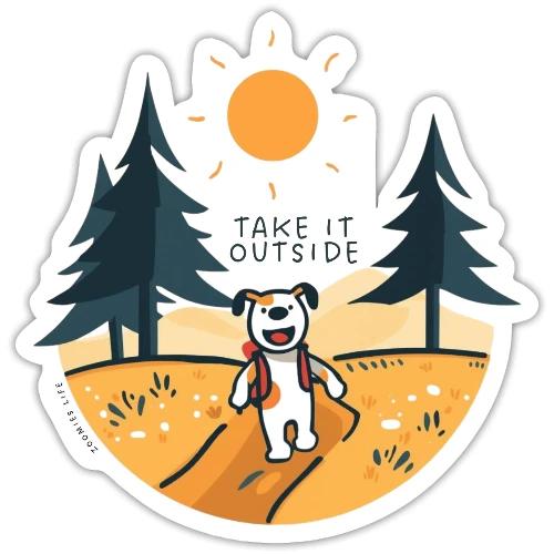 Trail Dog Adventure - Sticker