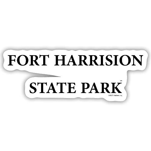 Fort Harrison State Park, black - Sticker