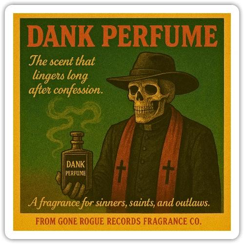 Dank Perfume Skull Priest - Sticker