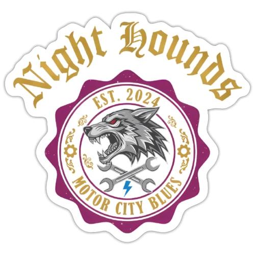 Night Hounds Wolf Patch - Sticker