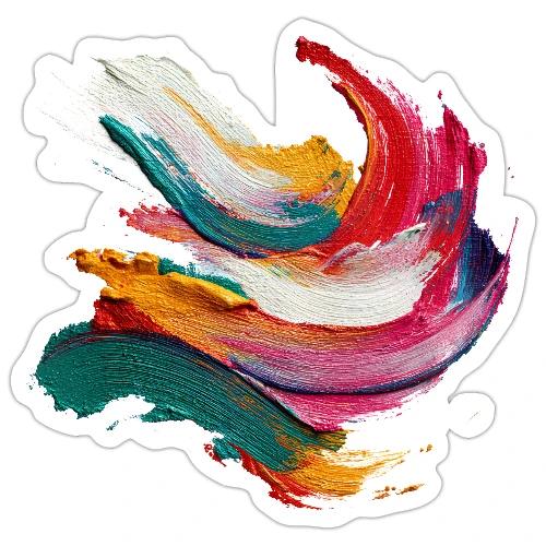Colorful brushstrokes - Sticker