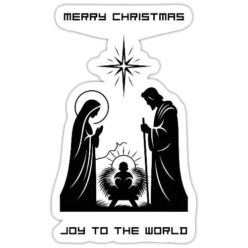 Joy to the World T-Shirt | Minimalist Nativity - Sticker