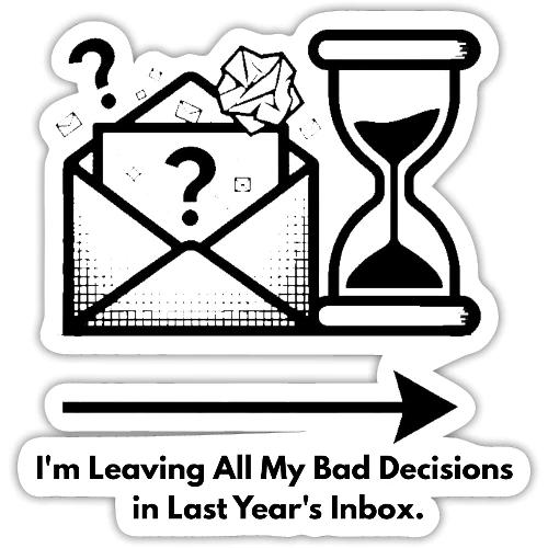 Last Year's Inbox T-Shirt - Sticker