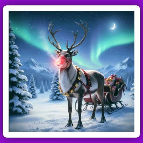 Rudolph the red nosed reindeer - Sticker