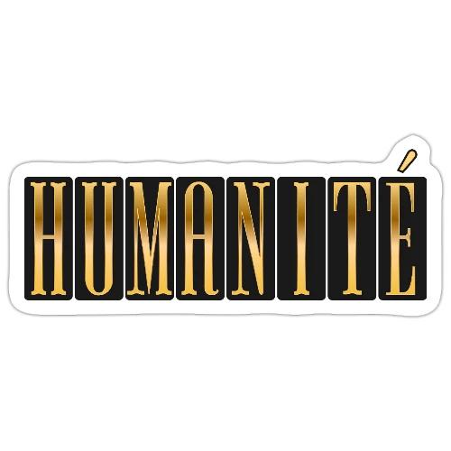 Humanity in Golden Letters - Sticker