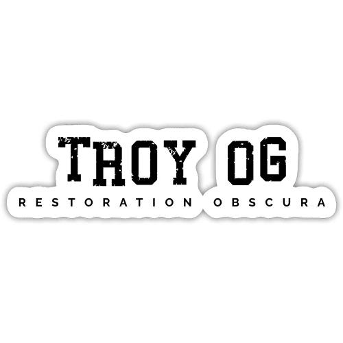 Restoration Obscura Troy OG Distressed - Sticker