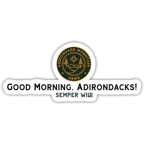 Adirondack Mountain News Good Morning Dark - Sticker