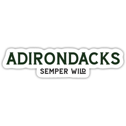 Semper Wild Adirondacks Vintage Dark - Sticker
