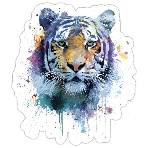 Splash-Art Tiger Face - Sticker