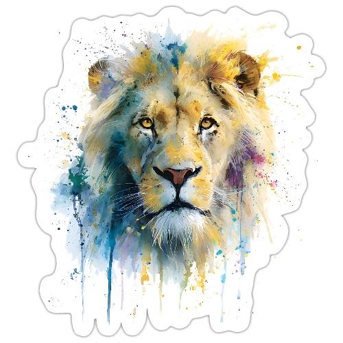 Splash-Art Lion Face - Sticker