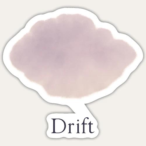 Drift - Minimal Aesthetic Relaxation - Sticker
