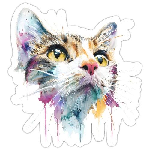 Chromatic Cat Splash - Sticker