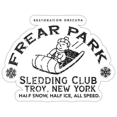 RO Frear Park Sledding Club Distressed Dark - Sticker