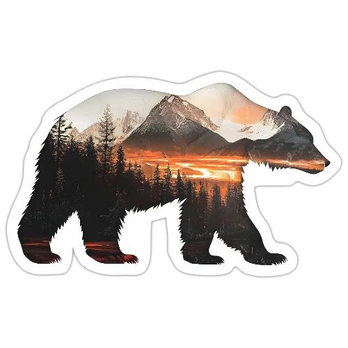 Canada Bear: fiery tones - Sticker