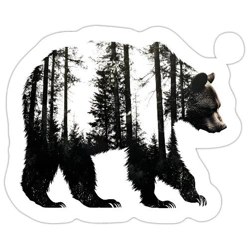 Evergreen Bear Silhouette - Sticker