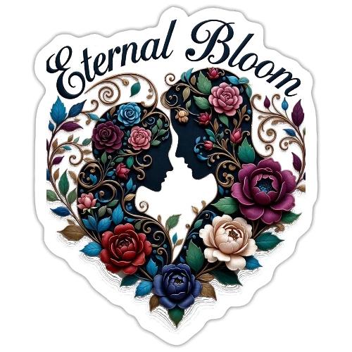 Eternal Bloom Embrace T-Shirt - Sticker
