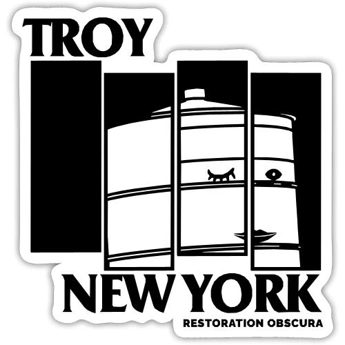 RO Troy, New York Flag Logo - Sticker